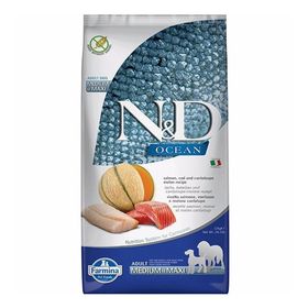 N&D Ocean Somon ve Morina Balıklı Kavunlu Büyük ve Orta Irk 12 kg Yetişkin Köpek Maması