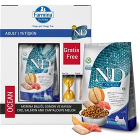 N&D Ocean Somon ve Morina Balıklı Kavunlu Mini 2.5 kg Yetişkin Köpek Maması