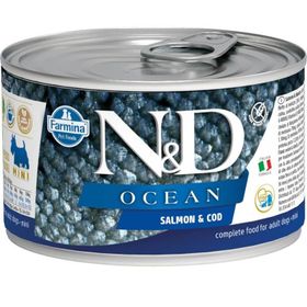 N&D Ocean Tahılsız Alabalık Somon Balığı 140 gr Mini Yaş Köpek Konservesi