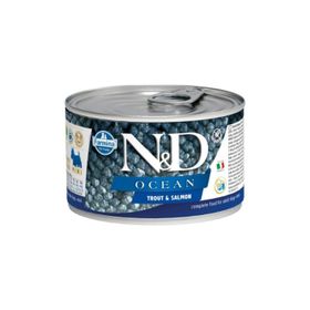 N&D Ocean Tahılsız Alabalık Somon Balığı 140 gr Mini Yaş Köpek Konservesi