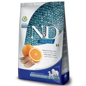 N&D Ocean Tahılsız Balıklı Portakallı Orta ve Büyük Irk Yetişkin 2.5 kg Köpek Maması