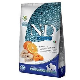 N&D Ocean Tahılsız Balkabaklı Balıklı Orta Büyük Irk 12 kg Yetişkin Köpek Maması