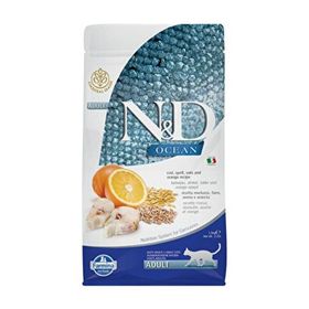 N&D Ocean Tahılsız Morina Balıklı Portakallı 5 kg Yetişkin Kedi Maması
