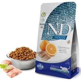 N&D Ocean Tahılsız Ringa Balığı ve Portakallı 5 kg Yetişkin Kedi Maması