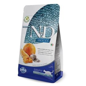 N&D Ocean Tahılsız Ringa Balık ve Portakallı 1.5 kg Kedi Maması