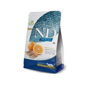 N&D Ocean Tahılsız Ringa Balıklı Portakallı Kısırlaştırılmış 1.5 kg Yetişkin Kedi Maması