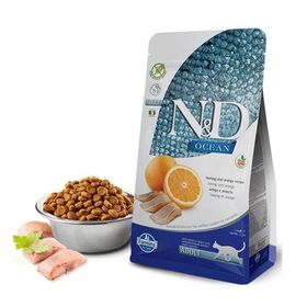 N&D Ocean Tahılsız Ringa Balıklı ve Portakallı 1.5 kg Yetişkin Kedi Maması