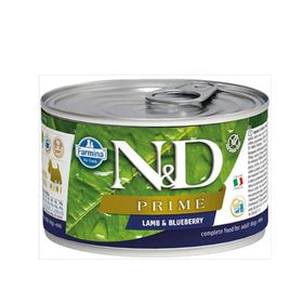 N&D Prime 140 gr Kuzulu ve Yaban Mersinli Mini Irk Köpek Konservesi