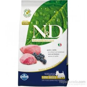 N&D Prime 2,5 kg Tahılsız Mini Adult Kuzu Etli ve Yaban Mersinli Ufak Irk Köpek Maması