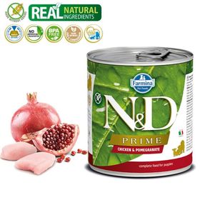 N&D Prime 285 gr Tahılsız Tavuklu ve Narlı Yavru Köpek Konservesi