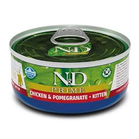 N&D Prime 70 gr Kitten Tavuk Etli ve Narlı Yavru Kedi Konservesi