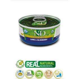 N&D Prime 70 gr Kuzu Yabanmersini Konserve Yaş Mama