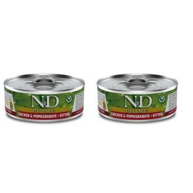 N&D Prime Kitten Tavuk Etli Narlı 2x80 gr Yavru Kedi Yaş Mama