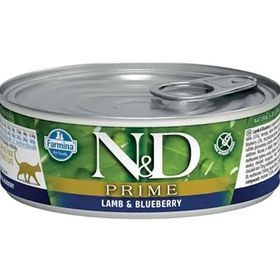N&D Prime Kuzu Etli ve Yaban Mersinli 80 gr Yaş Kedi Maması