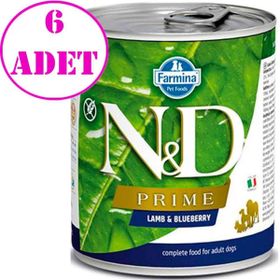 N&D Prime Kuzu Yaban Mersini 6x285 gr Köpek Konserve Maması