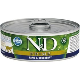 N&D Prime Kuzu Yaban Mersini 80 gr Yetişkin Kedi Konserve