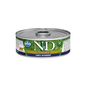 N&D Prime Kuzulu ve Yaban Mersinli Tahılsız 70 gr Yetişkin Kedi Konservesi