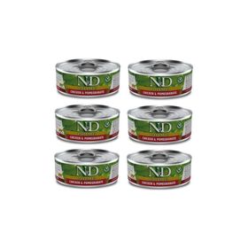 N&D Prime Tavuk Nar Tahılsız Yetişkin Kedi 6x80 gr Yaş Mama