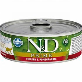 N&D Prime Tavuk ve Nar Yetişkin 6x80 gr Kedi Konserve