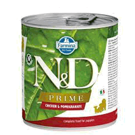 N&D Prime Tavuk ve Narlı Yavru Konserve 285 gr Köpek Maması