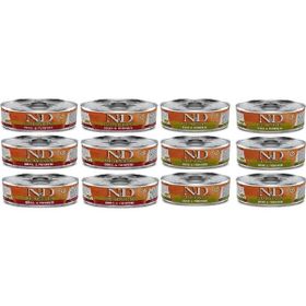 N&D Pumpkin 12 Adet 6-Bıldırcın+6-Ördek 80 gr Yetişkin Kedi Yaş Mama