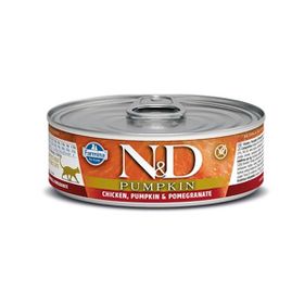 N&D Pumpkin 24x70 gr Balkabaklı Tavuk ve Narlı Konserve Kedi Maması