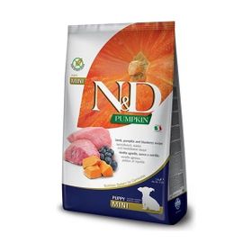 N&D Pumpkin 2,5 kg Tahılsız Kuzu Bal Kabağı ve Yaban Mersinli Ufak Irk Yavru Köpek Maması