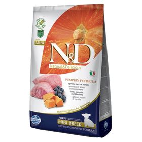 N&D Pumpkin 2,5 kg Tahılsız Kuzu ve Yaban Mersini Puppy Mini Köpek Maması