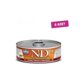 N&D Pumpkin 6x80 gr Balkabaklı Tavuk ve Narlı Kedi Konservesi