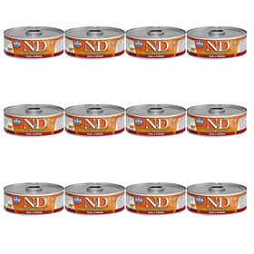 N&D Pumpkin 80 gr Kuzu-Bıldırcın 12 Adet Yetişkin Kedi Maması