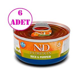N&D Pumpkin Balkabağı Kuzu ve Yaban Mersini Yetişkin 6x70 gr Konserve Kedi Maması