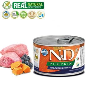 N&D Pumpkin Balkabaklı Kuzulu Yaban Mersinli 140 gr Köpek Konservesi