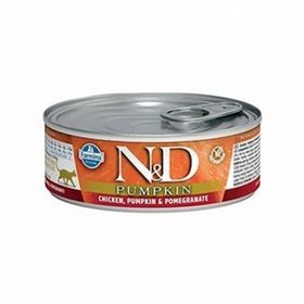 N&D Pumpkin Balkabaklı Tavuklu Narlı 80 gr Yetişkin Kedi Konservesi