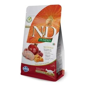 N&D Pumpkin Cat Bıldırcınlı ve Bakabaklı 1.5 kg Kısırlaştırılmış Kedi Maması