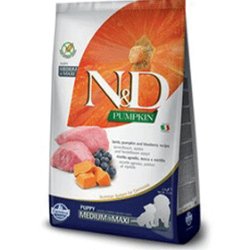 N&D Pumpkin Tahılsız Bal Kabaklı. Kuzulu.yaban Mer Küçük Irk Yavru 2.5 kg Kuru Köpek Maması