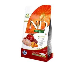N&D Pumpkin Tahılsız Bıldırcın Etli Balkabaklı ve Narlı Kısırlaştırılmış 5 kg Kedi Maması