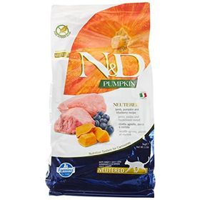 N&D Pumpkin Tahılsız Kuzu ve Yabanmersinli Kısırlaştırılmış Yetişkin 5 kg Kedi Maması