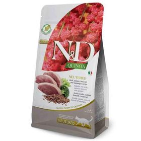 N&D Quinoa Ördek Etli Kinoalı Brokolili 1.5 kg Kısırlaştırılmış Kedi Maması