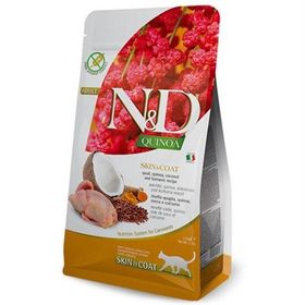 N&D Quinoa Skin Coat Bıldırcın Kinoa Tüy Sağlığı 1.5 kg Kedi Maması + Temizlik Mendili