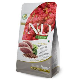 N&D Quinoa Tahılsız Ördek, Brokoli & Kuşkonmaz Kısırlaştırılmış 5 kg Yetişkin Kedi Maması