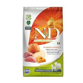 N&D Tahılsız Bal Kabaklı, Yaban Domuzu Etli ve Elmalı Orta ve Büyük Irk Yetişkin 12 kg Kuru Köpek Maması