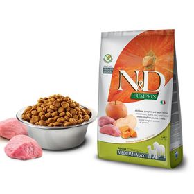 N&D Tahılsız Bal Kabaklı, Yaban Domuzu Etli ve Elmalı Orta ve Büyük Irk Yetişkin 12 kg Kuru Köpek Maması