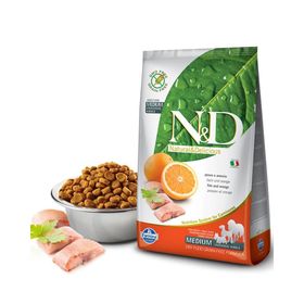 N&D Tahılsız Balıklı ve Portakallı Yetişkin 12 kg Köpek Maması