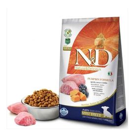 N&D Tahılsız Balkabaklı Kuzu Etli Küçük Irk 2.5 kg Köpek Maması