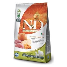N&D Tahılsız Balkabaklı Yaban Domuzlu Medium Maxi 12 kg Köpek Maması