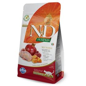 N&D Tahılsız Bıldırcın Balkabağı ve Narlı Kısırlaştırılmış 1.5 kg Kedi Maması