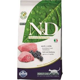 N&D Tahılsız Kuzu Etli 1 kg Yetişkin Açık Kedi Maması
