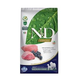 N&D Tahılsız Kuzu Etli ve Yaban Mersinli 2,5 kg Yetişkin Köpek Maması