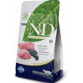 N&D Tahılsız-Kuzu Etli ve Yaban Mersinli 3 kg Yetişkin Kedi Maması
