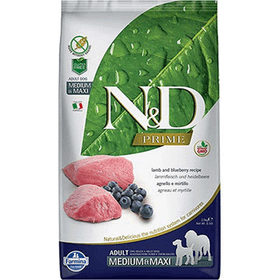 N&D Tahılsız Kuzu Etli Yaban Mersinli Yetişkin Açık 1 kg Köpek Maması